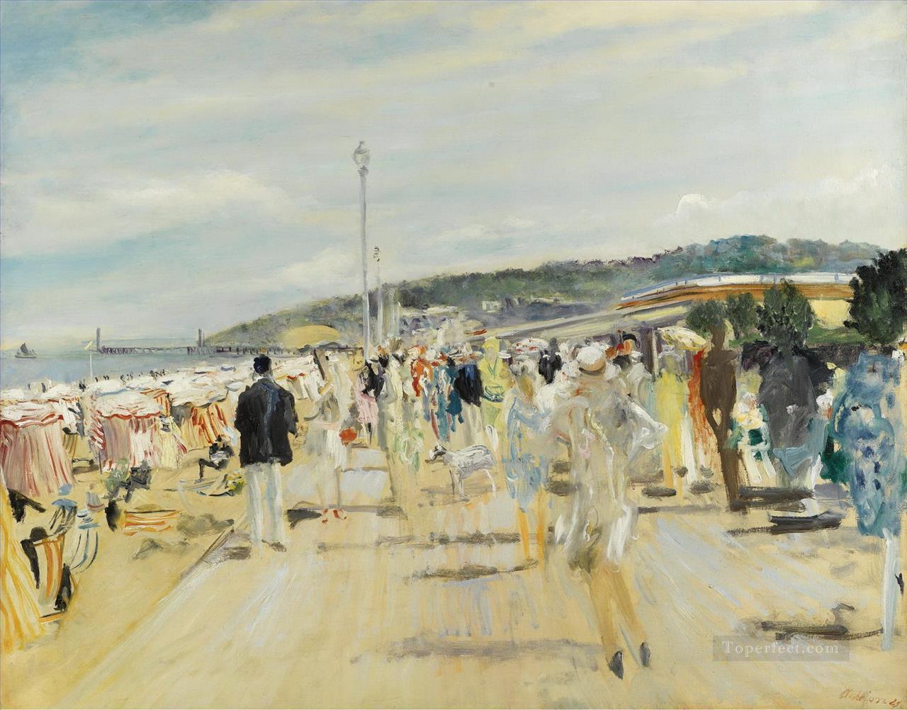 Lucien Adrion Deauville 1929 Pintura al óleo